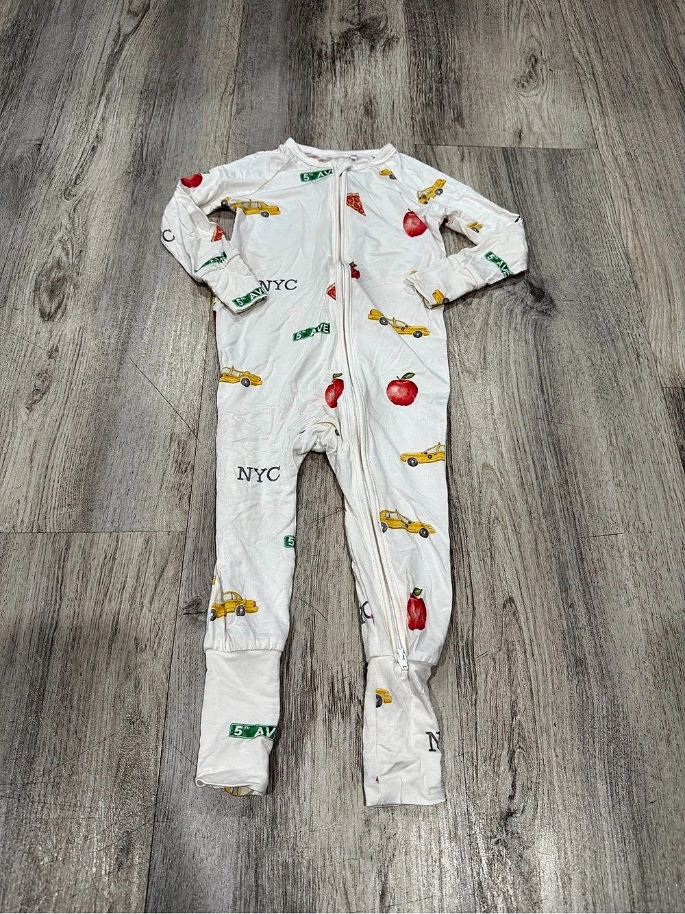 Bubz pajamas NYC Bamboo Zipsuit Footless pjs
